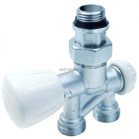 Robinet monotube à quatre voies thermostatisable diamètre 15 x 21 - 16 réf. R356MX061