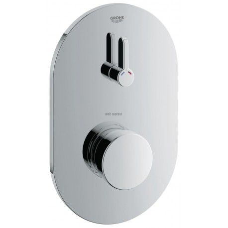 Façade encastrée de douche EUROSMART Cosmopolitan S, avec mitigeur, chromé réf. 36321000