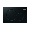 Plaque de déclenchement double touche SIGMA 01 noir, compatible bâti SIGMA DUOFIX UP 320 et 720 Réf. 115.770.DW.5
