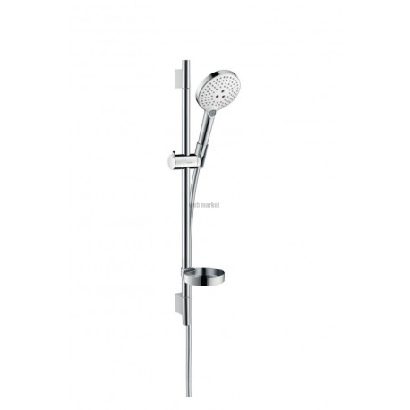 Ensemble douche Raindance Select S120 3 jets Unica S Puro de 65 cm Blanc & chrome réf. 26630400
