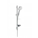 Ensemble douche Raindance Select S120 3 jets Unica S Puro de 65 cm Blanc & chrome réf. 26630400