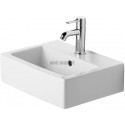Lave-mains VERO, 45 x 35, avec trop-plein et plage de robinetterie, Blanc Réf. 0704450000