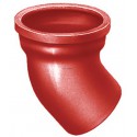Coude à 45° SME en fonte diamètre nominal 150mm Réf. 156022 PAM