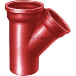 Embranchement Culotte simple SME à 45° en fonte diamètre nominal 75-50mm Réf. 155994 PAM