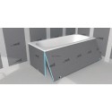 Tablier de baignoire polystyrène extrudé wedi Bathboard - 20x600x2100 mm