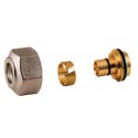 Adaptateur nickelé et chromé pour tube PER/PB diamètre 20 / 16 x 18 réf. R179 x 091