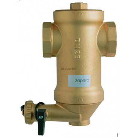 Séparateur particules. conduite hori. ZEPARO ZUD 25 diam 1
