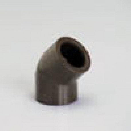 Coude simple HTA 45° femelle-femelle D40 H8M40