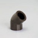 Coude simple HTA 45° femelle-femelle D40 H8M40