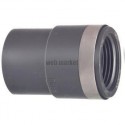 Mamelon de reduction pvc-u d25-1/2 mâle pour collage et filtage femelle cilyndrique renforcé réf. 721910437
