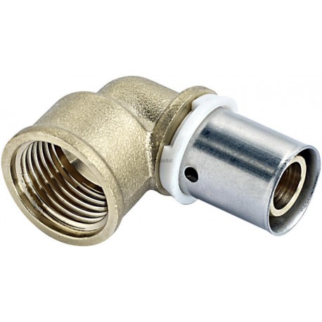Coude P7096G à sertir, écrou libre, livré avec le joint plat, D12x17-12x1,1 réf 7096103