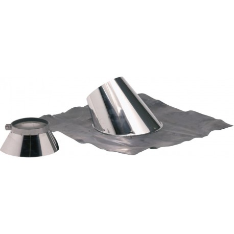 Solin 30 à 45° + plomb OPSINOX Inox diamètre : 125 / 180 réf. 015128