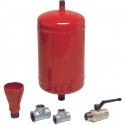 Bouteille d injection 12 litres complète avec entonnoir vanne et tés de montage réf. BI12