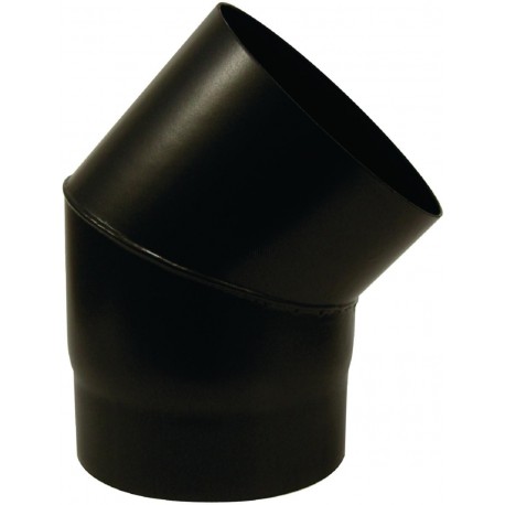 Coude 45° Email Mat Acier émaillé diamètre : 125 Bois / Fioul / Gaz réf. 342444
