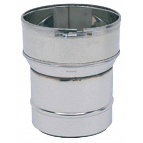 Raccord poêle tube diamètre 150 - 153 mm diamètre flexible 155 / 161 mm réf. 123152
