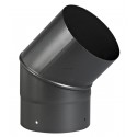 Coude SANPLI BR45° (à secteur diamètre 139 à 200) noir mat diamètre 150 mm réf. 342441
