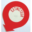 Etiquette non autocollante Extincteur diamètre 200mm Réf 215275