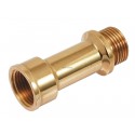 Allonge 8446EB laiton brut diam 20x27 Lg : 25 mm réf 1989
