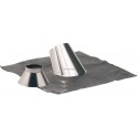Conduits pellets - double paroi inox solin 5° a 30° inox + collet d 80 - 130 réf. 481480