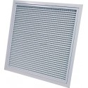 Grille de reprise porte-filtre alu blanc 500 x 400 réf. GRAB500 x 400