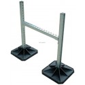 Support canalisation 450 ou gaine en H comprend 2 pieds en 450 mm, charge maxi 150 kg réf : 167BB00094