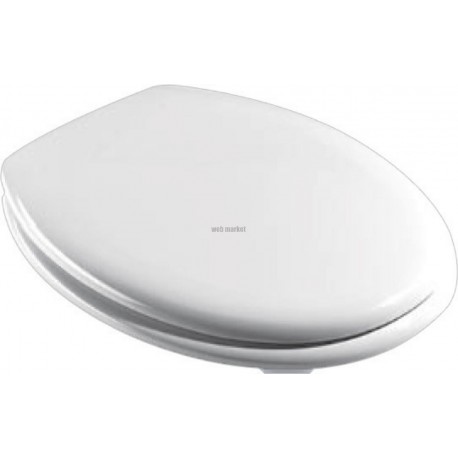 Abattant RD2 double blanc charnieres inox réf. 7RD9001D