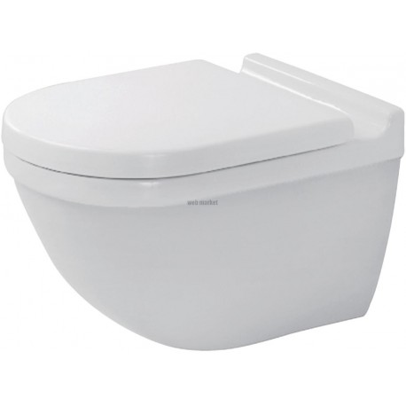Cuvette suspendue STARCK 3, 36x54cm, à fond creux, fixations incluses, blanc réf. 2225090000
