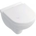Cuvette à fond creux compacte suspendu ONOVO 36x49cm en porcelaine, avec sortie horizontale, blanc réf. 56881001