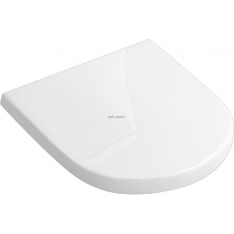 Abattant ONOVO en duroplast avec charnières en acier inoxydable, blanc réf. 9M396101