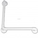 Barre d appui haute résistance lisse 90° 450x450mm blanche Réf 11925WH