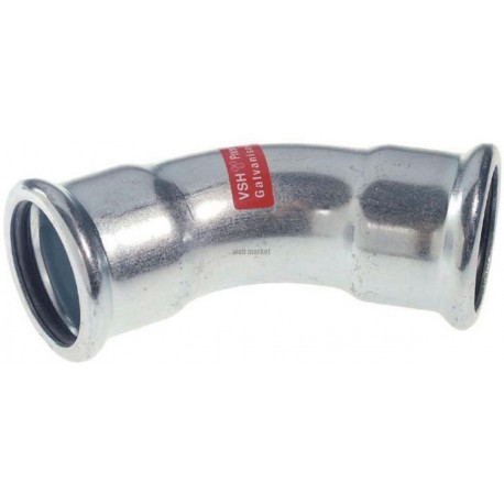 Coude 45° Z7041 VHS Press à sertir femelle-femelle D76,1 réf 6208125