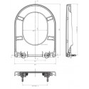 Abattant DAILY O pour cuvette suspendue standard