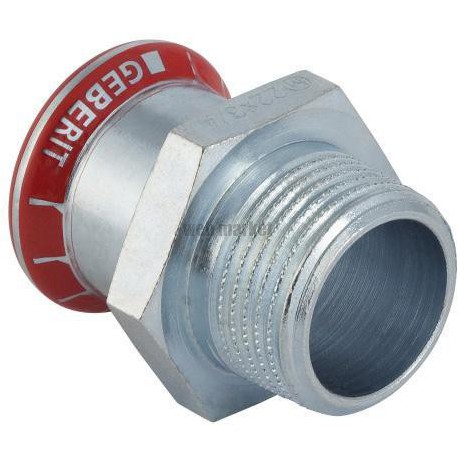 Jonction filetée D15-3/8mm, acier carbone Réf 21702