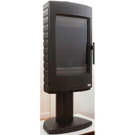 Poêle à bois bûches Equirre 7,5 kW gris platine réf. 389130