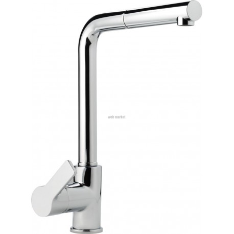 Mitigeur évier DESIGN bec pivotant et douchette extractible