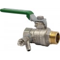 Vanne à sphère avec purgeur male-femelle 15X21 norme NF Modèle 51CS/1V 1/2 Réf 3701535280C