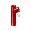 Culotte fonte simple 68° à fût allongé SMU® S - brun-rouge - Ø 100 mm