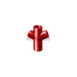Culotte double 68° SMU® S - fonte brun-rouge - Ø 125/100 mm