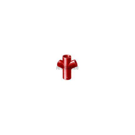 Culotte double 68° SMU® S - fonte brun-rouge - Ø 125/100 mm