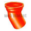 Coude à 22° SME en fonte diamètre nominal 75mm Réf. 155990 PAM