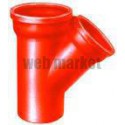 Embranchement Culotte simple SME à 45° en fonte diamètre nominal 150-125mm Réf. 156231 PAM