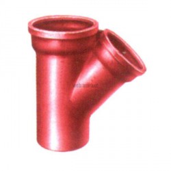 Embranchement Culotte simple SME à 45° en fonte diamètre nominal 150-150mm Réf. 156246 PAM