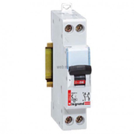 Disjoncteur DNX³ 4500 - vis/vis - U+N 230V~ 16A - 4,5kA - courbe C - 1 mod - Ref.406774
