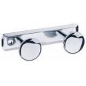 Porte-peignoir 2 têtes acier chromé réf. 823902