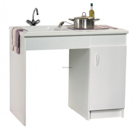 Sous éviers handy (largeur 570 1 Porte réversible) mélaminé blanc réf. S15N41140