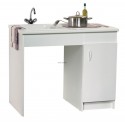 Sous éviers handy (largeur 570 1 Porte réversible) mélaminé blanc réf. S15N41140