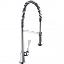 Mitigeur évier CITTERIO SEMI-PRO bec pivotant 360°, orientable et douchette extractible 2 jets