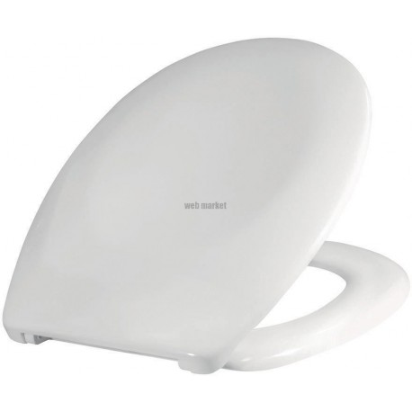 Abattant en résine thermodurcissable, Esterel Classic, bactéricide, blanc, 1,6 kg réf. 95900210