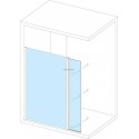 Porte mobile pour adaptation mat pour Paroi Concerto Walk 30 cm, finition transparent