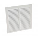 Grille d aération persienne alu blanc 20x20 réf. LM2020B